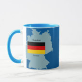 Mug Drapeau et carte de l'Allemagne (Gauche)