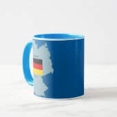 Mug Drapeau et carte de l'Allemagne (Devant gauche)