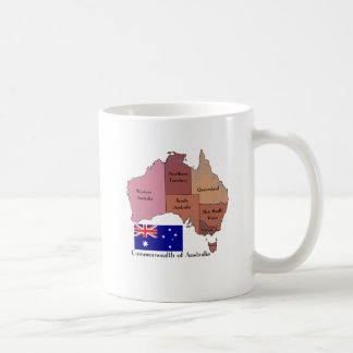 Mug Drapeau et carte de l'Australie