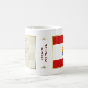 Mug Drapeau et Carte de Polynésie française