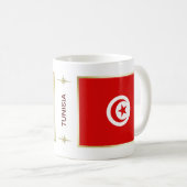 Mug Drapeau et Carte de Tunisie (Devant droit)