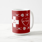 Mug Drapeau et edelweiss suisses (Devant droit)