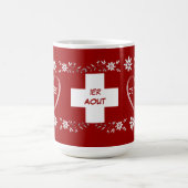 Mug Drapeau et edelweiss suisses (Centre)