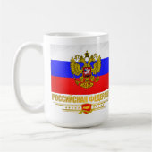 Mug Drapeau et emblème de la Fédération de Russie (Gauche)