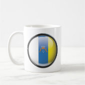 Mug Drapeau et escudo des Iles Canaries (Gauche)