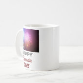 Mug Drapeau et feux d'artifice de la Journée du Canada (Devant gauche)