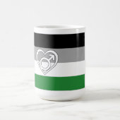 Mug Drapeau et symbole de fierté androphile (Centre)