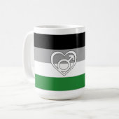 Mug Drapeau et symbole de fierté androphile (Devant gauche)