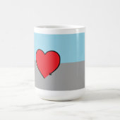 Mug Drapeau et symbole de la fierté autosexuelle (Centre)