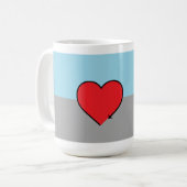 Mug Drapeau et symbole de la fierté autosexuelle (Devant gauche)
