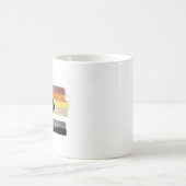Mug Drapeau et symbole de la fierté de l'ours peint (Centre)