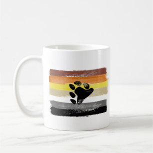 Mug Drapeau et symbole de la fierté de l'ours peint