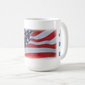 Mug Drapeau et terre américains personnalisables que j (Devant droit)