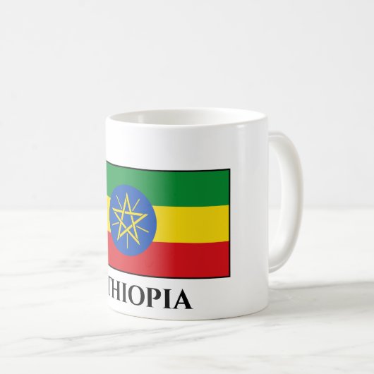 Mug Drapeau éthiopien (Devant droit)