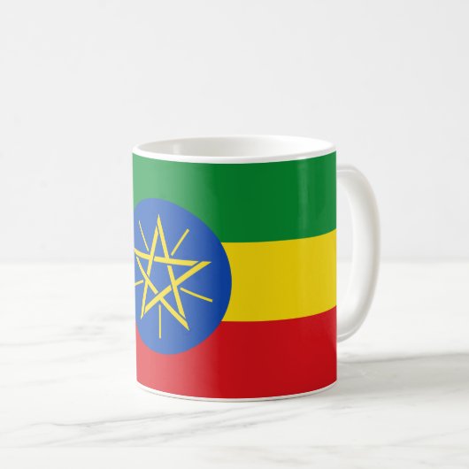 Mug Drapeau éthiopien (Devant droit)