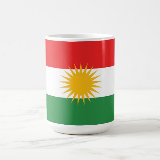 Mug Drapeau ethnique du Kurdistan (Centre)