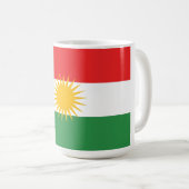 Mug Drapeau ethnique du Kurdistan (Devant droit)