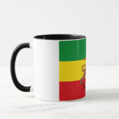 Mug Drapeau fait sur commande de Rastafarian de lion (Gauche)