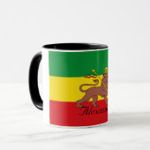 Mug Drapeau fait sur commande de Rastafarian de lion (Devant gauche)