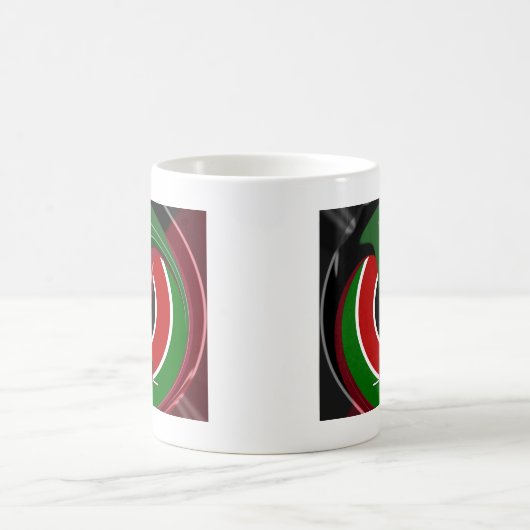 Mug Drapeau Fluid Kenyan : Un design moderne (Centre)