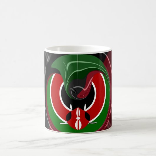 Mug Drapeau Fluid Kenyan : Un design moderne (Centre)
