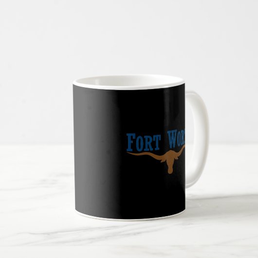 Mug Drapeau Fort Worth (Devant droit)