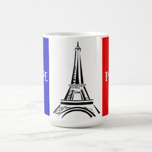 Mug Drapeau Français & Design Tour Eiffel