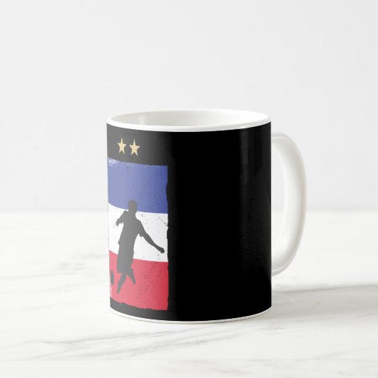 Mug Drapeau français du drapeau français du maillot de (Devant droit)