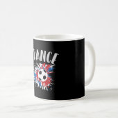Mug Drapeau France de balle de football (Devant droit)
