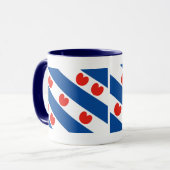Mug Drapeau frison Friesland Holland (Devant gauche)