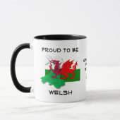 Mug DRAPEAU gallois DE WALES Dragon rouge (Gauche)