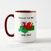 Mug DRAPEAU gallois DE WALES Dragon rouge (Gauche)