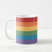 Mug Drapeau gay pride en cuir (Gauche)