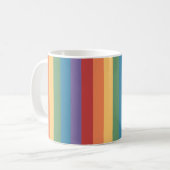 Mug Drapeau gay pride en cuir (Devant gauche)