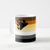 Mug Drapeau Gay pride LGBT de la communauté Bear and C (Devant gauche)
