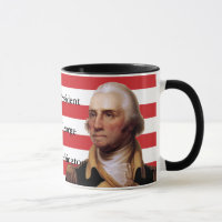 Drapeau George Washington et 13 étoiles