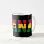Mug Drapeau ghanéen Varsity Love Fête de l'Indépendanc (Devant droit)