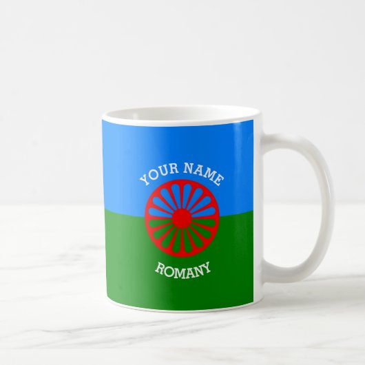 Mug Drapeau gitan bohémien officiel personnalisé de (Droite)