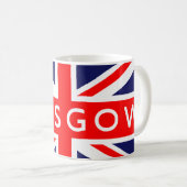 Mug Drapeau Glasgow UK (Devant droit)