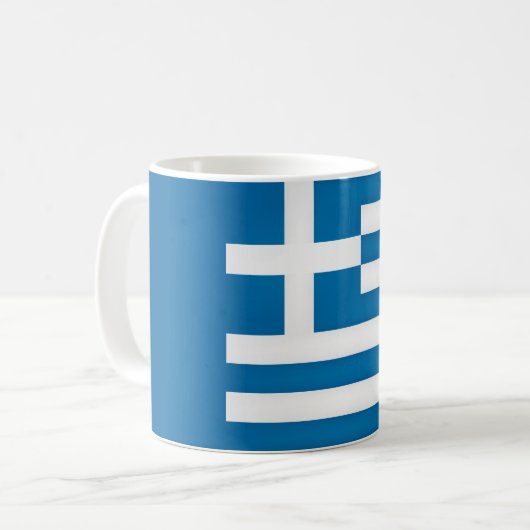 Mug Drapeau grec cool (Devant gauche)