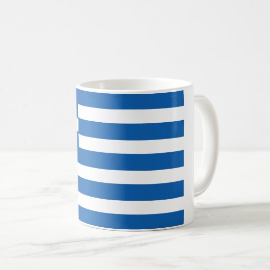 Mug Drapeau (grec) de la Grèce (Devant droit)