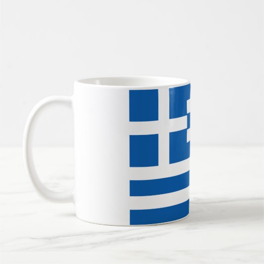 Mug Drapeau (grec) de la Grèce (Gauche)