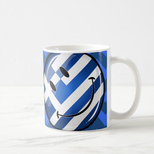 Mug Drapeau grec souriant (Droite)