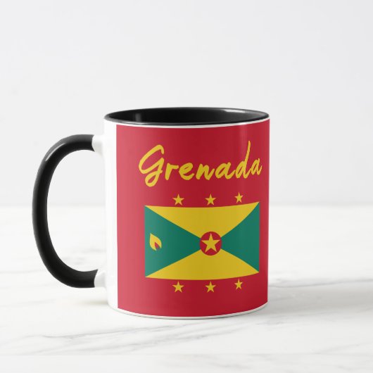 Mug Drapeau Grenade Grenade Caraïbes Carnival Mas (Gauche)