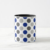 Mug Drapeau Greygender Pride Couleurs À petits pois (Centre)