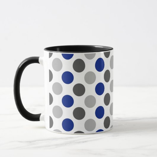Mug Drapeau Greygender Pride Couleurs À petits pois (Gauche)