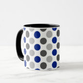 Mug Drapeau Greygender Pride Couleurs À petits pois (Devant gauche)