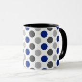 Mug Drapeau Greygender Pride Couleurs À petits pois (Devant droit)