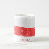 Mug Drapeau grunge de la Pologne (Centre)