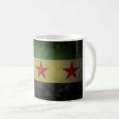 Mug Drapeau Grungy Syrie (Devant droit)
